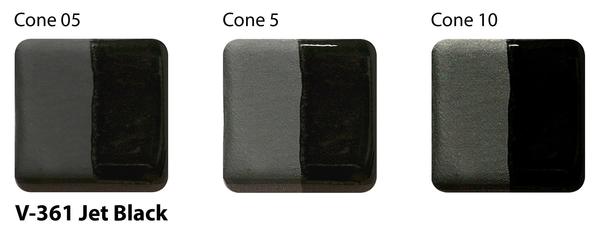 Podglazurová barva Amaco V-361 jet black / 59 ml