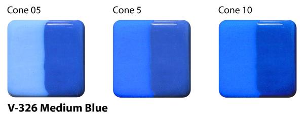 Podglazurová barva Amaco V-326 medium blue /0,472 l