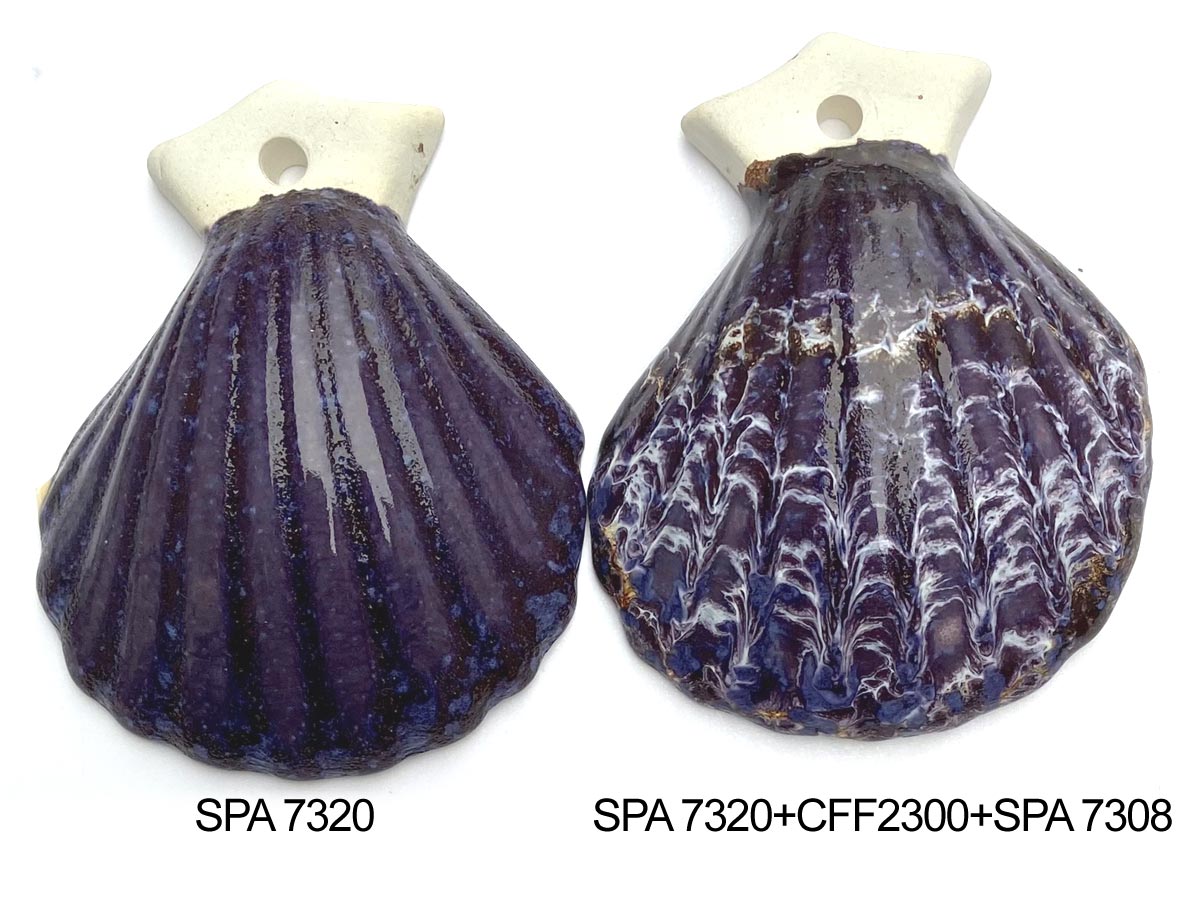 prášková glazura SPA 7320 reaktivní Blueberry