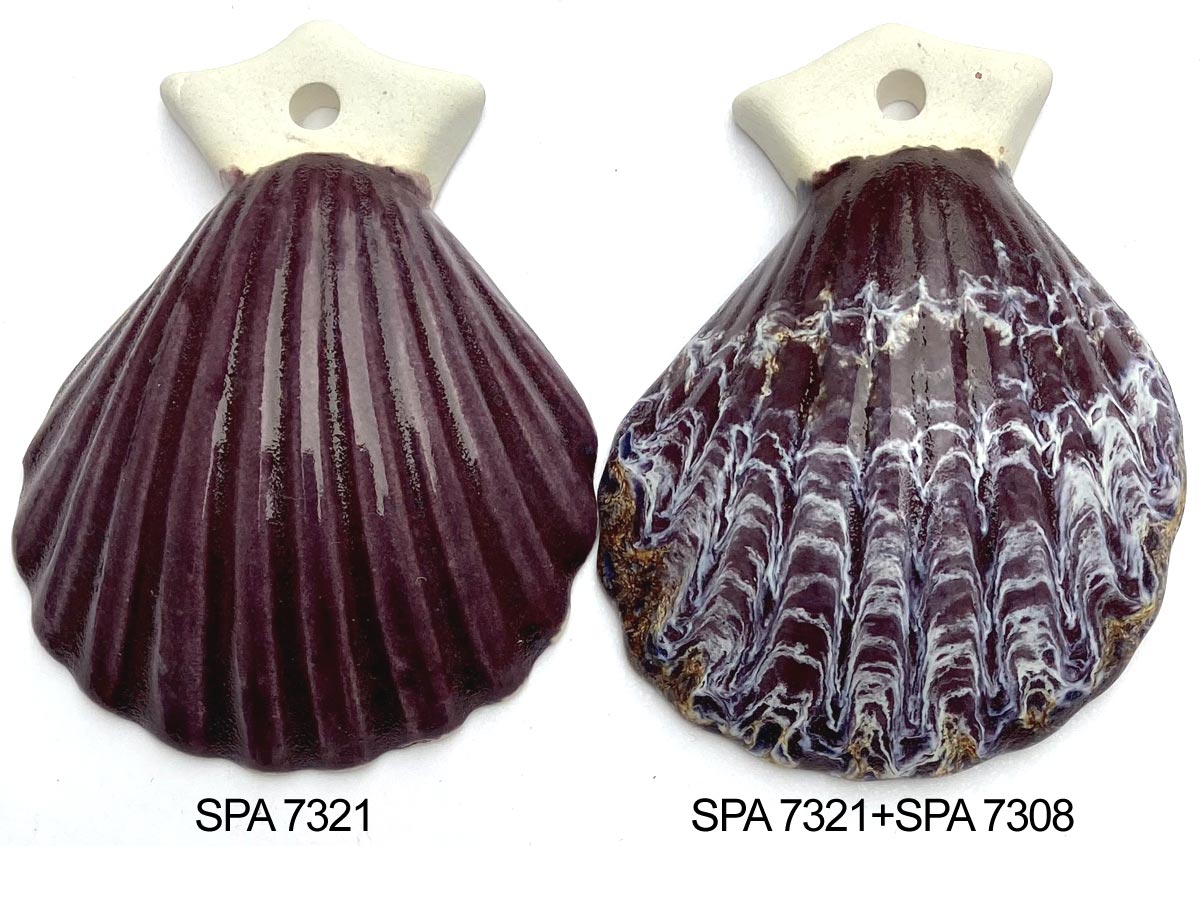 prášková glazura SPA 7321 reaktivní Aubergine