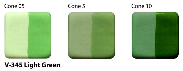 Podglazurová barva Amaco V-345 Light Green Underglaze / 0,472 l